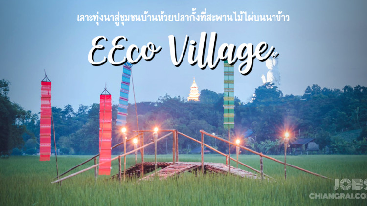 สะพานไม้ไผ่บนนาข้าว Eco Village